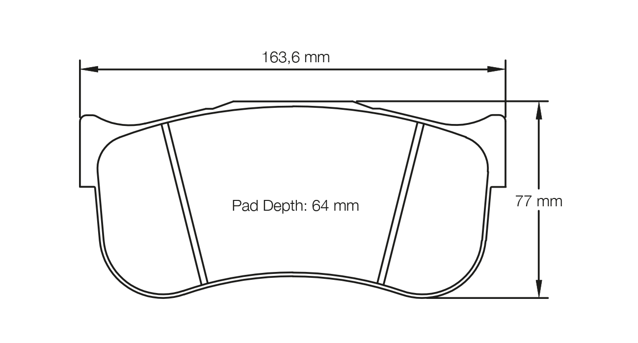 PAGID RACING BRAKE PADS U8100 TO FIT ALCON CAR9549 & BREMBO TYPE B28 CALIPERS