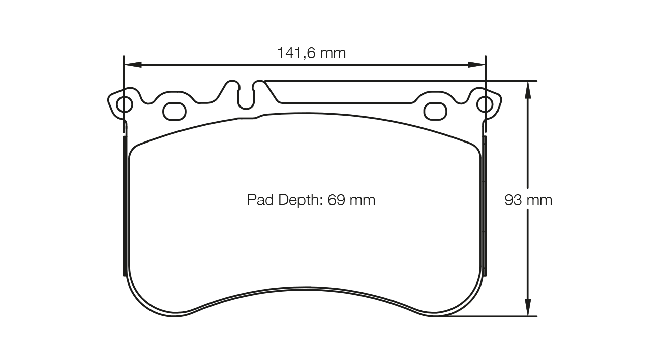 PAGID RACING RSL29 BRAKE PADS U8188 MERCEDES AMG FRONT