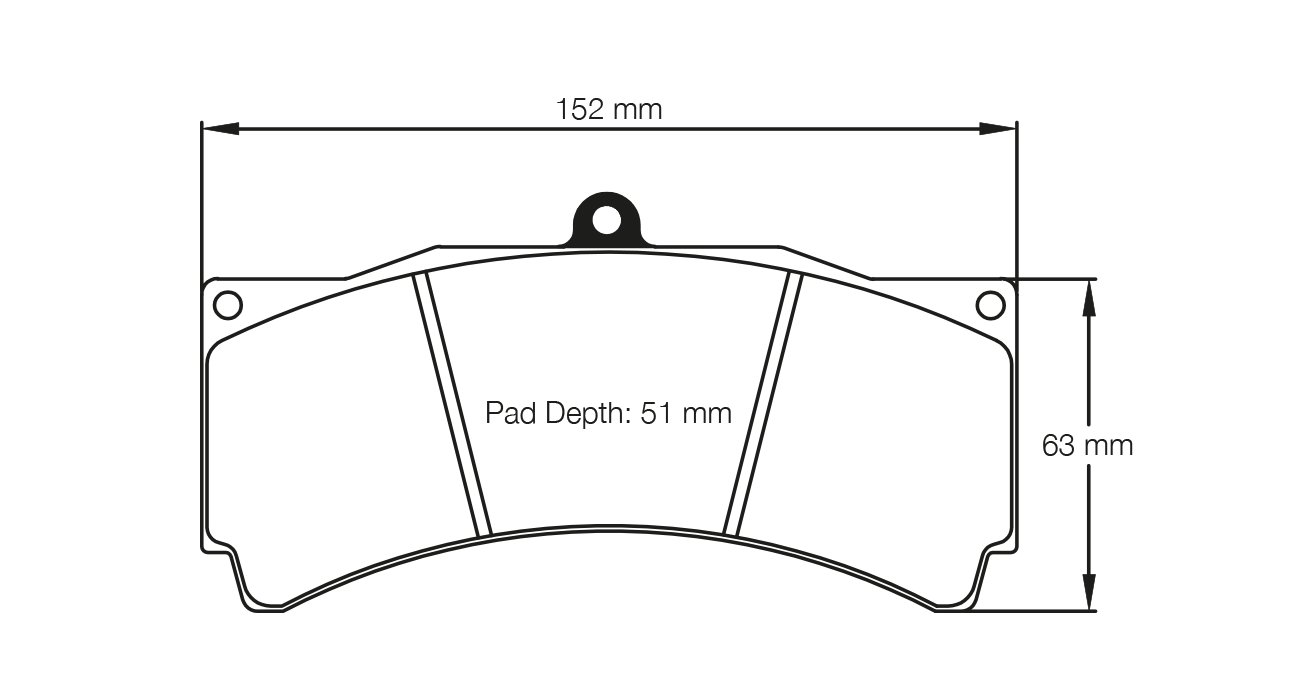 PAGID RACING RSL1 BRAKE PADS U8192 TO FIT CP3558 AP CALIPER