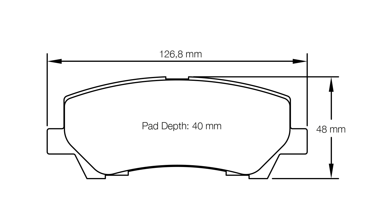 PAGID RACING RSL29 BRAKE PADS U8204 FORD MUSTANG GT BREMBO REAR