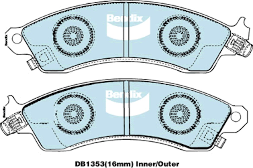 DBA EXTREME PERFORMANCE PADS DB1353 FORD,HSV FRONT