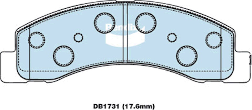 DBA EXTREME PERFORMANCE PADS DB1731 FORD F250,F350 FRONT