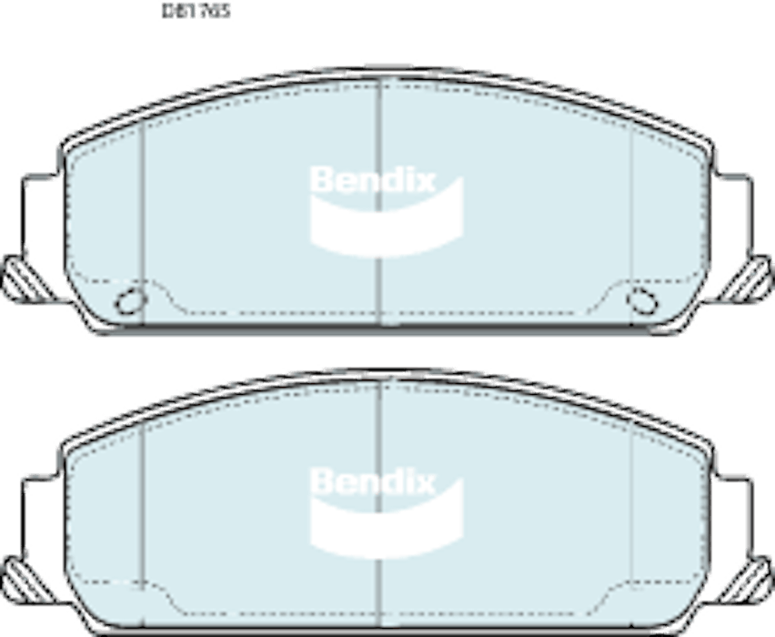 DBA EXTREME PERFORMANCE PADS DB1765 HOLDEN COMMODORE VE FRONT