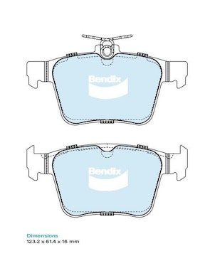 DBA STREET PERFORMANCE PADS DB2415 AUDI,VOLKSWAGEN REAR