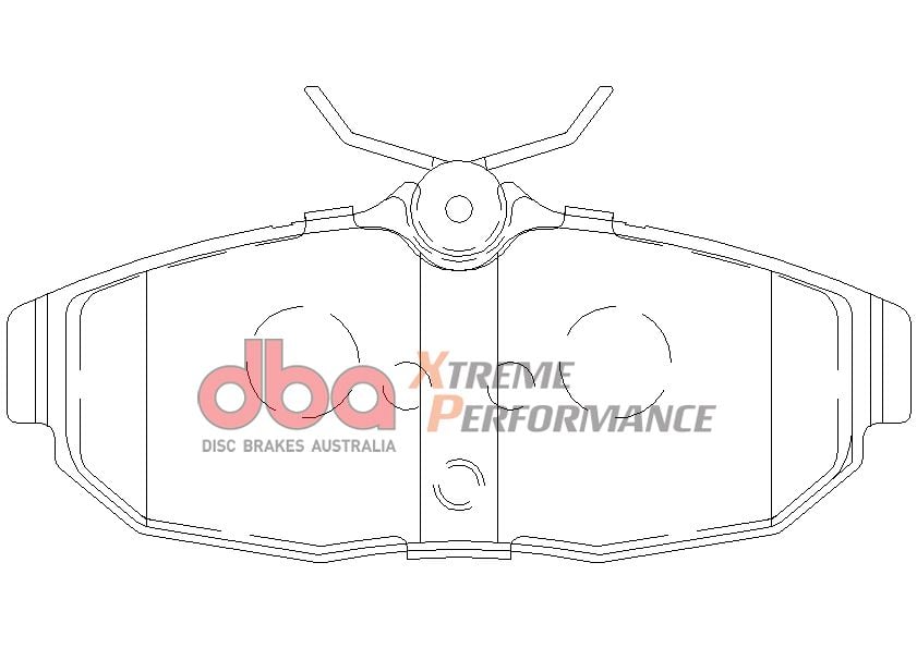 DBA EXTREME PERFORMANCE PADS DB7987 FORD MUSTANG REAR