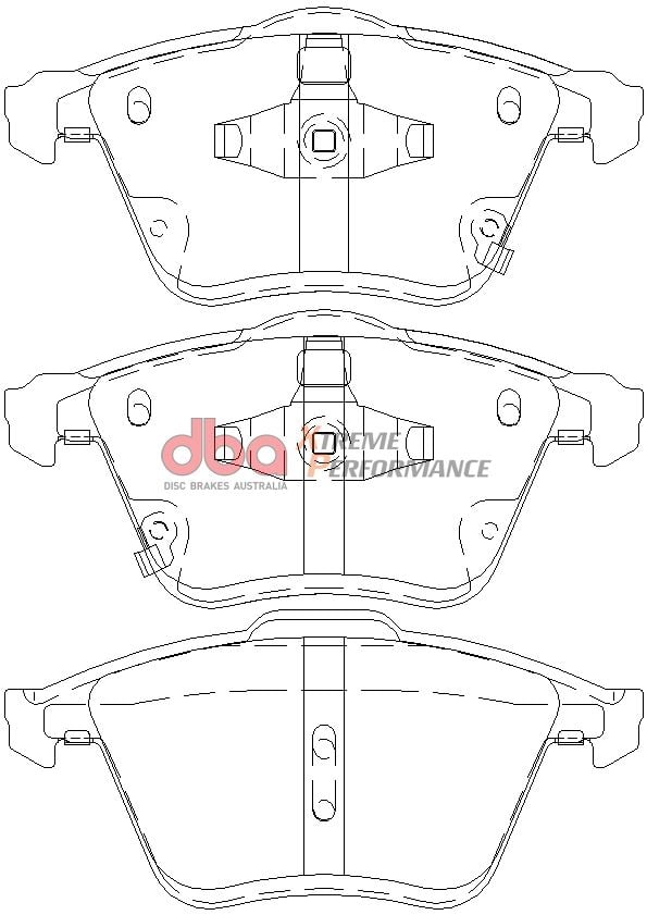 DBA EXTREME PERFORMANCE PADS DB8304 MAZDA ATENZA FRONT