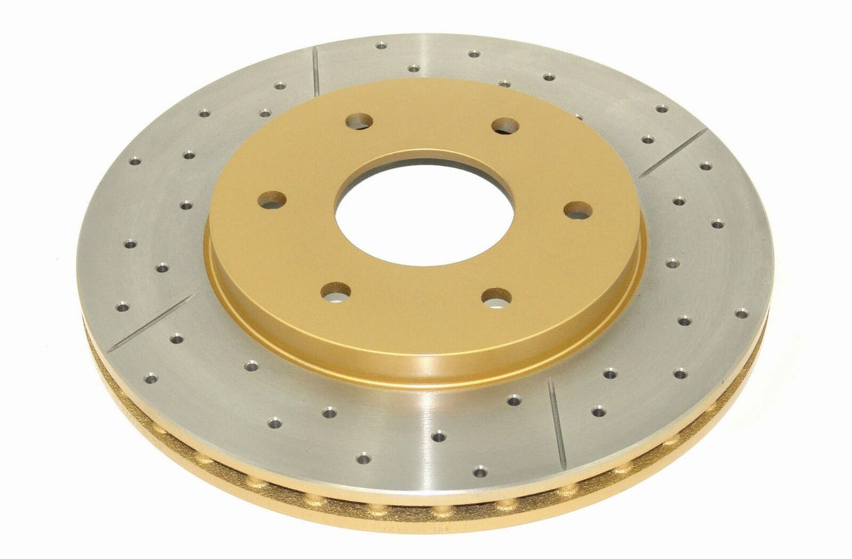 DBA Street Series X Gold Cross Drilled Replacement Brake Discs