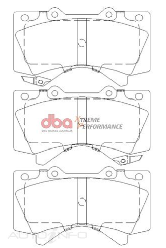 DBA Extreme Performance brake pads DB1838 Lexus & Toyota Landcruiser & Tundra front