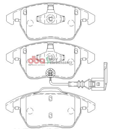 DBA Street Performance brake pads DB1849 Audi, Skoda & Volkswagen front