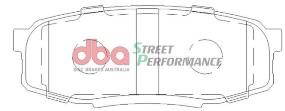 DBA Street Performance brake pads DB1857 Lexus & Toyota Landcruiser rear