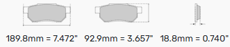 Ferodo Brake Pads FRP3106 - Nissan Skyline GT-R (R35) Brembo Front