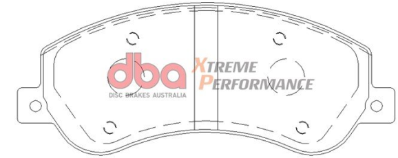 DBA Extreme Performance brake pads DB1915 Ford Transit & Volkswagen Amarok front