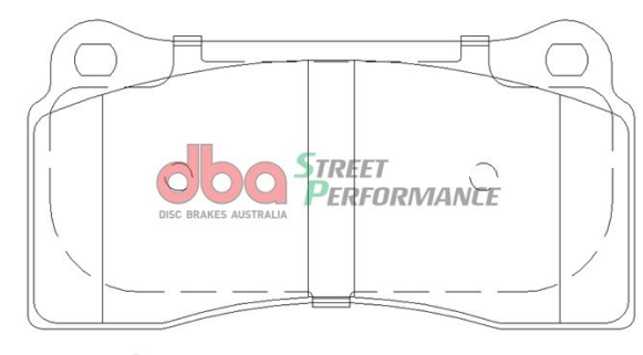 DBA Street Performance brake pads DB1935 Aston Martin, Ford, Lamborghini & Nissan Front (4 pot Brembo caliper)