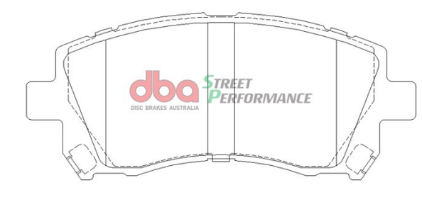 DBA Street Performance brake pads DB1342 Subaru Forester, Impreza, Legacy, Liberty & Outback front