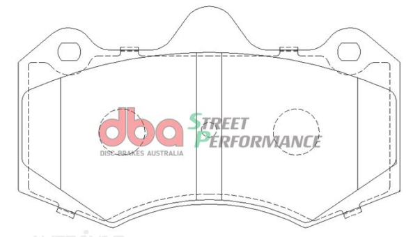DBA Street Performance brake pads DB1937 Aston Martin & HSV front
