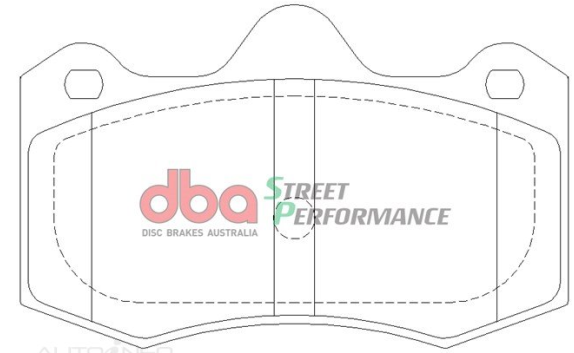 DBA Street Performance brake pads DB1938 HSV Avalanche, Clubsport, Colorado, Coupe, Grange, GTS, Maloo, Senator, SV6000 & W427 rear