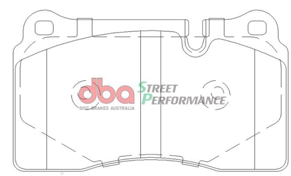 DBA Street Performance brake pads DB2073 Chevrolet Corvette & Range Rover Sport front