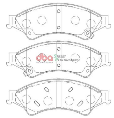 DBA Street Performance brake pads DB2074 Ford Ranger & Mazda BT50 front