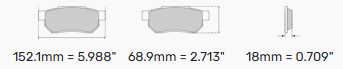 Ferodo Brake Pads FRP3144 - CP9660/CP9661 Calipers