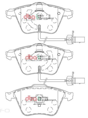 DBA Street Performance brake pads DB2210 Audi, Skoda & Volkswagen front