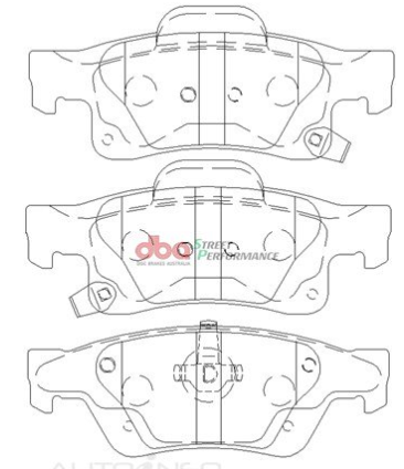 DBA Street Performance brake pads DB2217 Jeep Grand Cherokee rear
