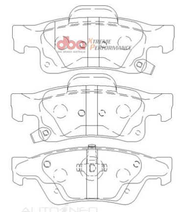 DBA Extreme Performance brake pads DB2217 Jeep Grand Cherokee rear