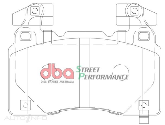 DBA Street Performance brake pads DB2358ASP Chevrolet, Holden & Tesla front