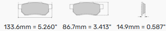Ferodo Brake Pads FCP5261 - Toyota GR Yaris Front