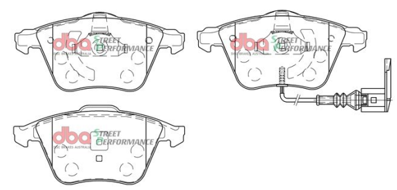 DBA Street Performance brake pads DB2402 Audi & Volkswagen front
