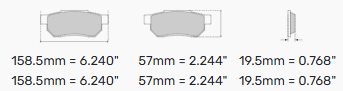 Ferodo Ds2500 Brake Pads FCP256H BMW (E30) M3 2.3 Front
