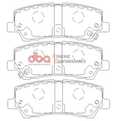 DBA Extreme Performance brake pads DB9022 Ford Mustang rear