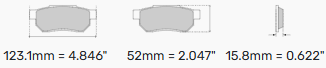 Ferodo Brake Pads FCP1540 - Ford Fiesta R2 Rear