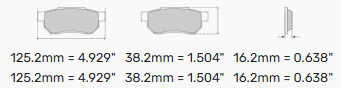 Ferodo Ds2500 Brake Pads FCP296 - BMW E30 Rear