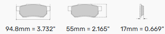 Ferodo Brake Pads FCP660 - BMW E30 Front