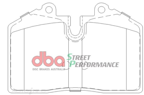 DBA Street Performance brake pads DB1356 Holden Monaro, HSV Avalanche, Clubsport & R8, Coupe, Grange, GTS, Maloo & R8 & Senator Rear