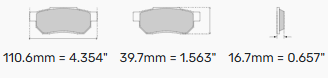 Ferodo Brake Pads FCP4187 - Toyota GT-86 & Subaru BRZ Rear