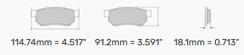 Ferodo Front Brake Pads FCP4611 - BMW Front M2/M3 and M4 F Series