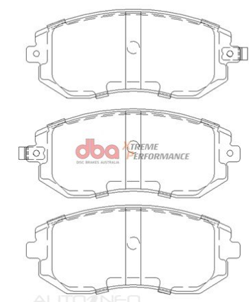 DBA Extreme Performance brake pads DB1491 Subaru Forester, Impreza WRX, Legacy, Outback & Toyota 86 front