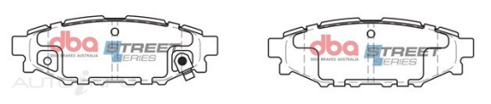 DBA Street Series brake pads DB1803 Subaru BRZ, Forester & Toyota 86 rear