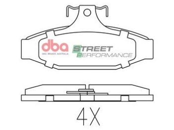DBA Street Performance brake pads DB1086 Ford, Holden, HSV & Toyota rear