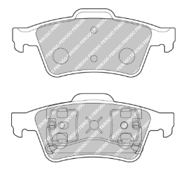 Ferodo Brake Pads FCP1540 - Ford Fiesta R2 Rear