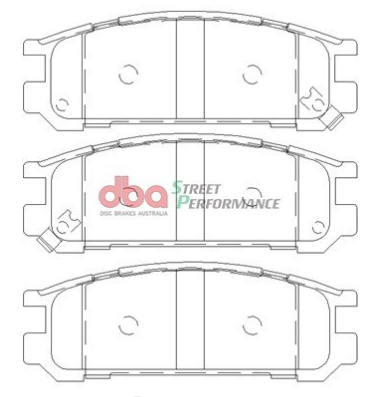 DBA Street Performance brake pads DB1186 Subaru Impreza & Liberty rear