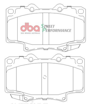DBA Street Performance brake pads DB1199 Landcruiser & 4 Runner front