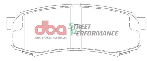 DBA Street Performance brake pads DB1200 Mitsubishi Pajero & Toyota Landcruiser rear