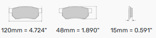 Ferodo DS2500 Brake Pads FCP308 Toyota Corolla AE82 & AE92 Front