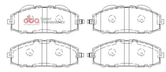 DBA Street Performance brake pads DB1361 Nissan Patrol front
