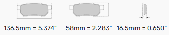 Ferodo Brake Pads FCP776 - Honda Civic VTECC Esi & Vti 16V Front