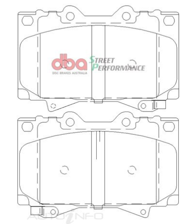 DBA Street Performance brake pads DB1365 Lexus & Toyota Landcruiser front
