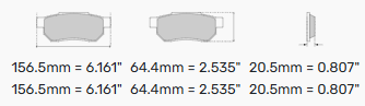 Ferodo Brake Pads FCP779 - BMW E46 (3.2 Coupe M3) E36 & E46 330i Front