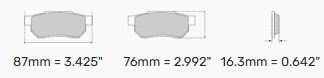 Ferodo DS2500 Brake Pads FCP4217 BMW E82, E88 & E135i Rear